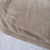 Full size Tan Linen Beige Microplush Warming Electric Blanket with Digital Controller