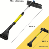 26 Inch 3in1 Car Extendable Snow Ice Scraper & Brush for Car SUV Trucks