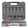 VEVOR Forstner Bit Set, 16 Pcs Forstner Drill Bits Set, 1/4" to 1-5/8", Carbon Steel, with Universal Round Shank