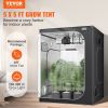VEVOR 5x5 Grow Tent, 60'' x 60'' x 80'', High Reflective 2000D Mylar Hydroponic Growing Tent with Observation Window